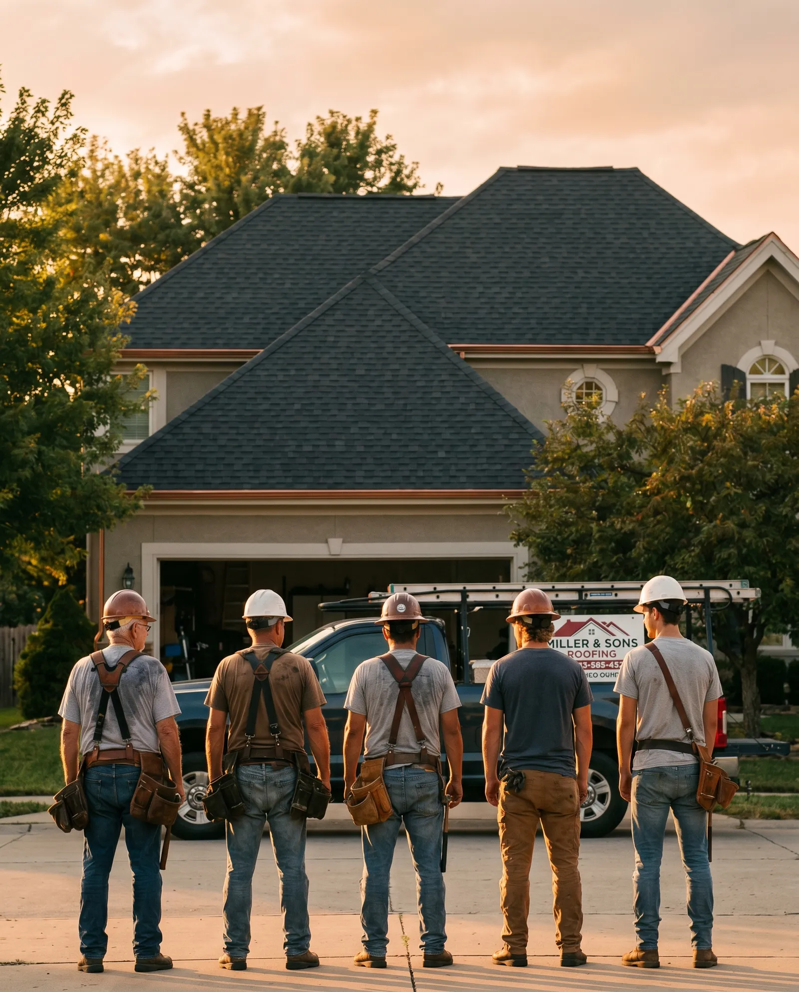 KPro crew installing exterior trim and siding in St. Louis