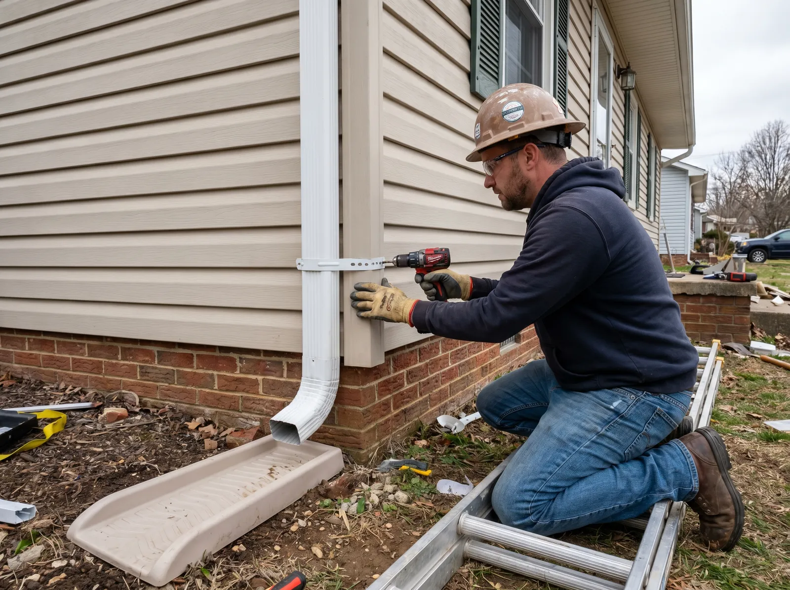 Downspout Installation St. Louis